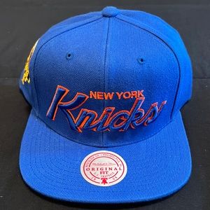 Mitchell and Ness snap back hats. New York Knicks championship